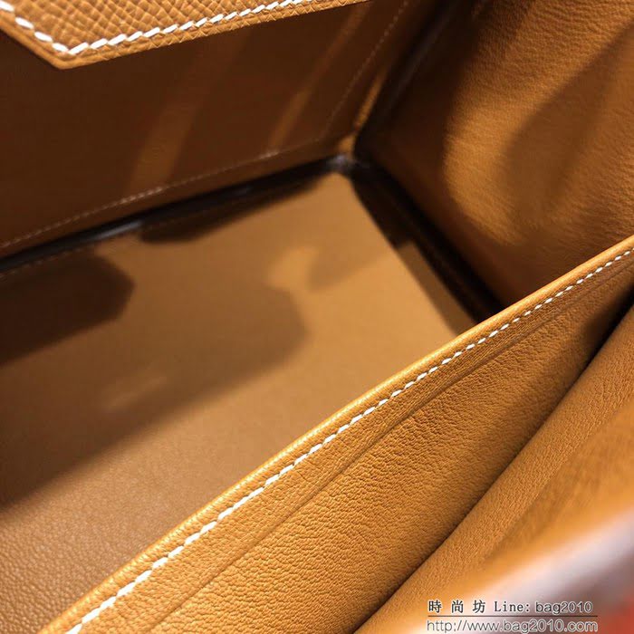 HERMES愛馬仕 鉑金包 Birkin 30cm Epsom 37 Gold 金棕 金扣 頂級工藝 全手工 蠟線 時尚手提包  Ama1219